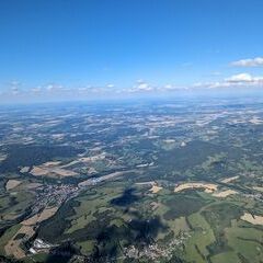 Verortung via Georeferenzierung der Kamera: Aufgenommen in der Nähe von Okres Prachatice, Tschechien in 2200 Meter